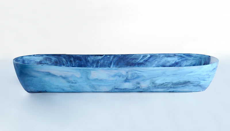 Nashi Home Denim Swirl Large Boat Bowl - Charles Mayer