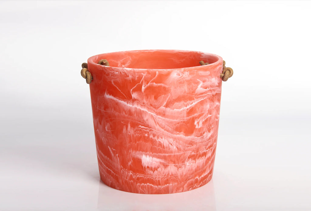 Nashi Home Resin Apricot Swirl Ice Bucket - Charles Mayer