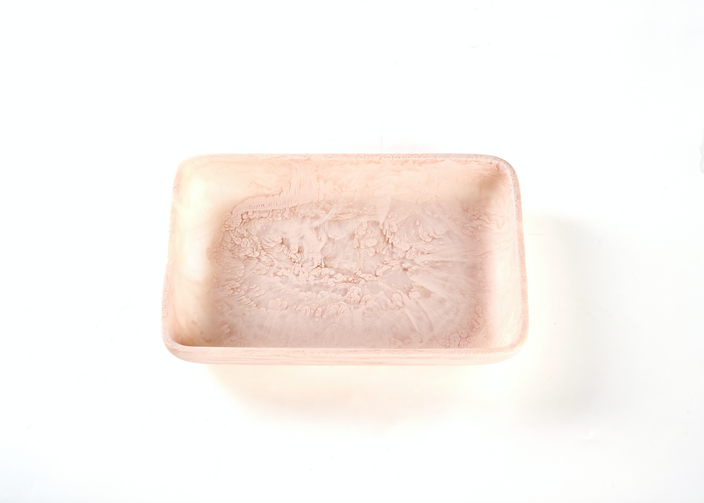 Nashi Home Resin Small Rectangle Blush Tray - Charles Mayer