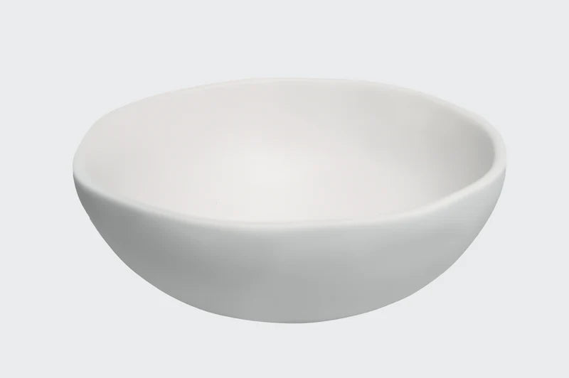 Nashi Home Resin Solid White Small Round Bowl - Charles Mayer