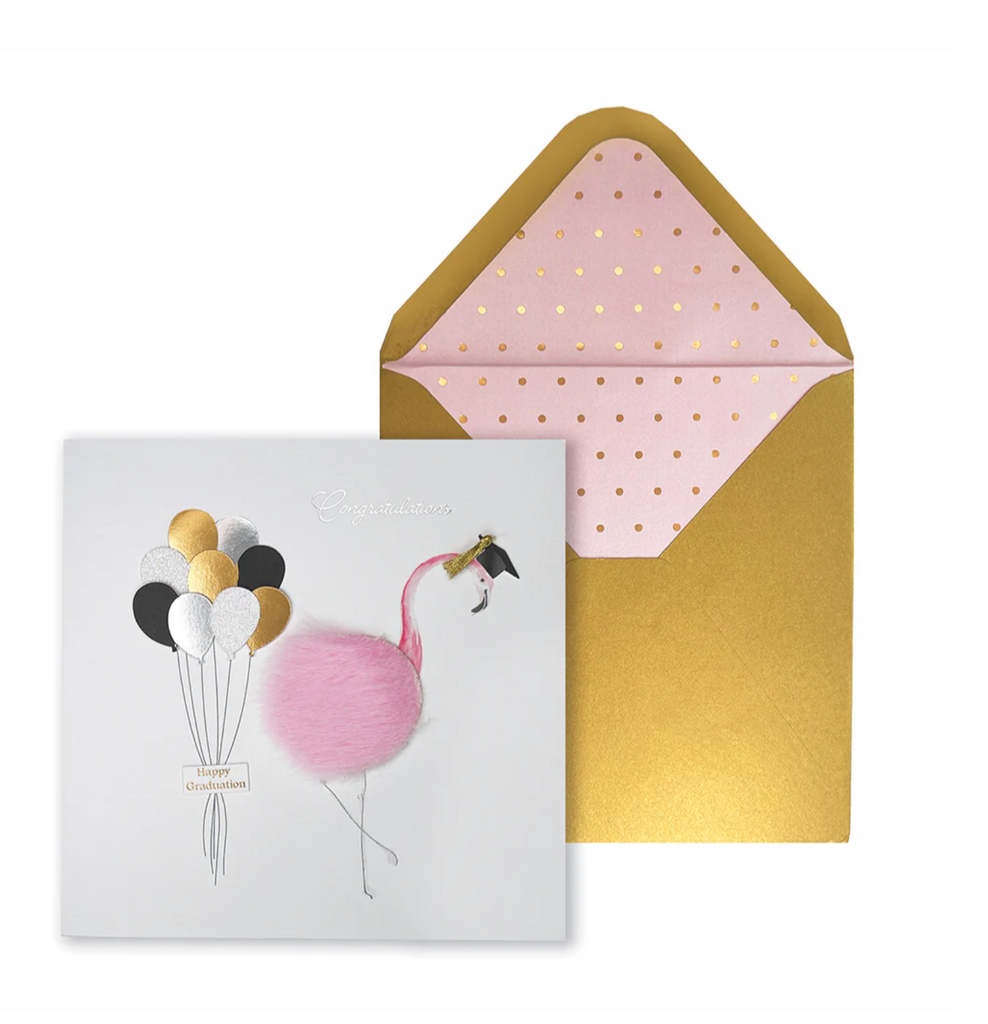 Niquea.D Flamingo Graduation Card - Charles Mayer