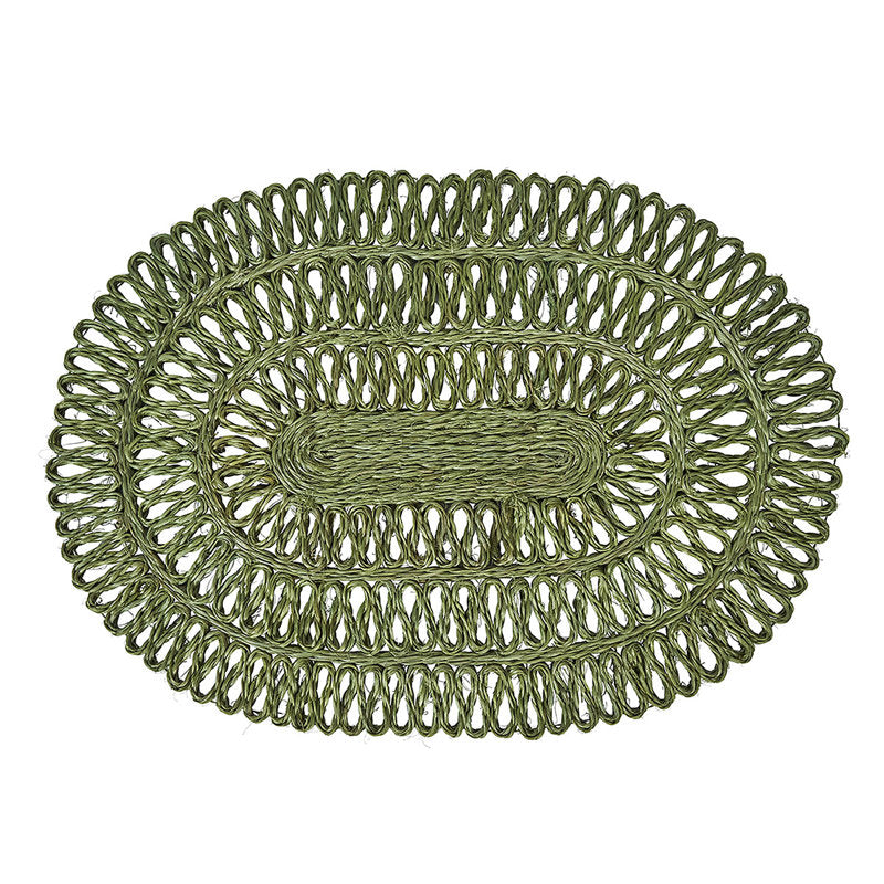 Juliska Straw Loop Seagrass Oval Placemat - Charles Mayer