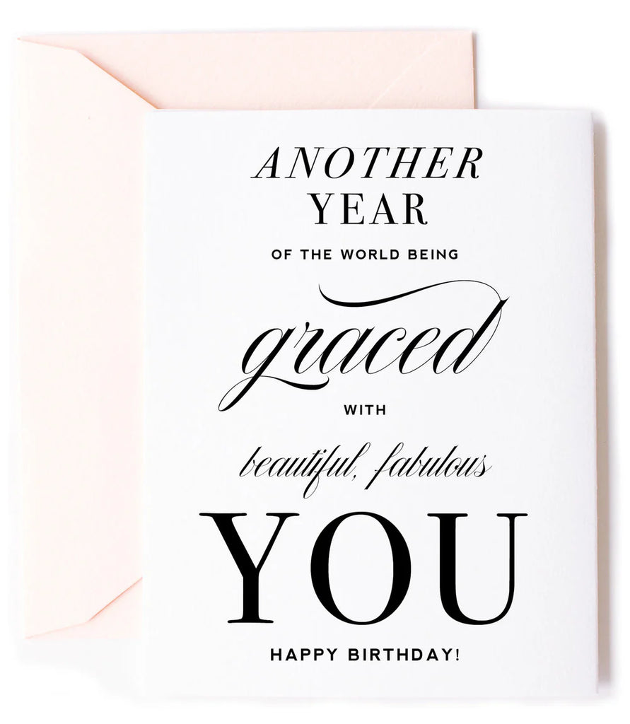 Kitty Meow Graced Birthday Card - Charles Mayer