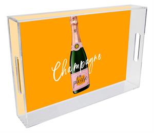 Marye Kelley 6*6 Champagne Please Tray - Charles Mayer