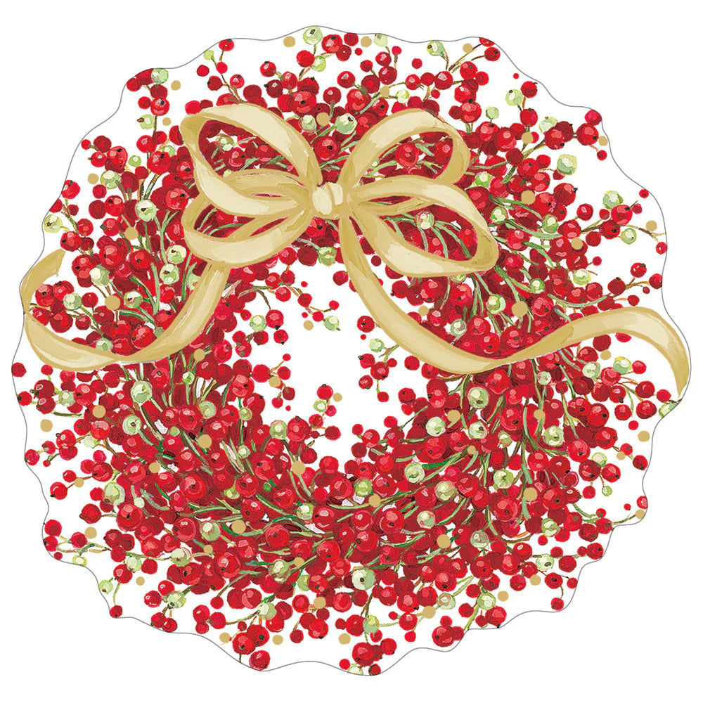 Caspari Pepperberry Foil Gift Tag, Pack of 4 - Charles Mayer