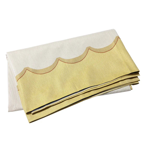 Vietri Tavola Yellow Scallop Tablecloth - Charles Mayer