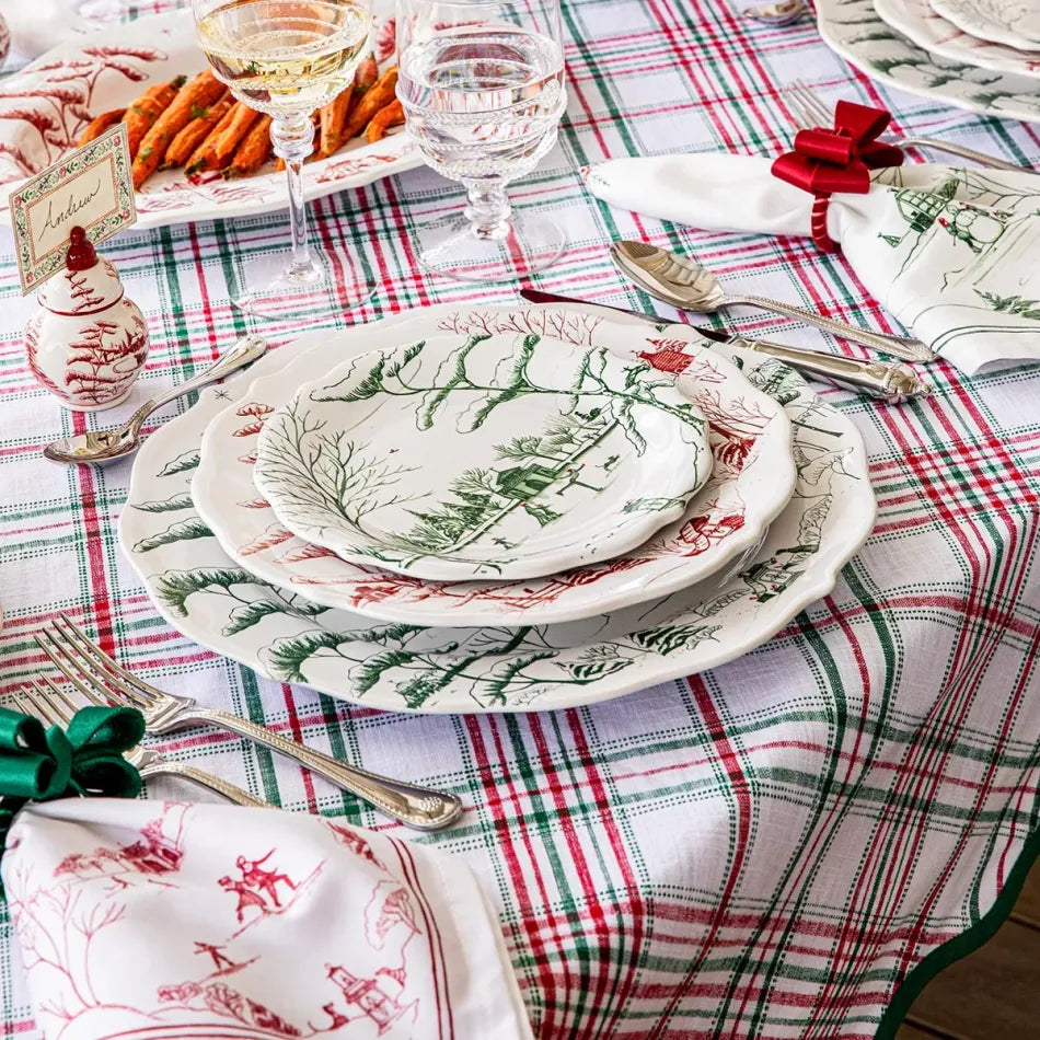 Juliska Merry Tartan 52" Tablecloth - Charles Mayer