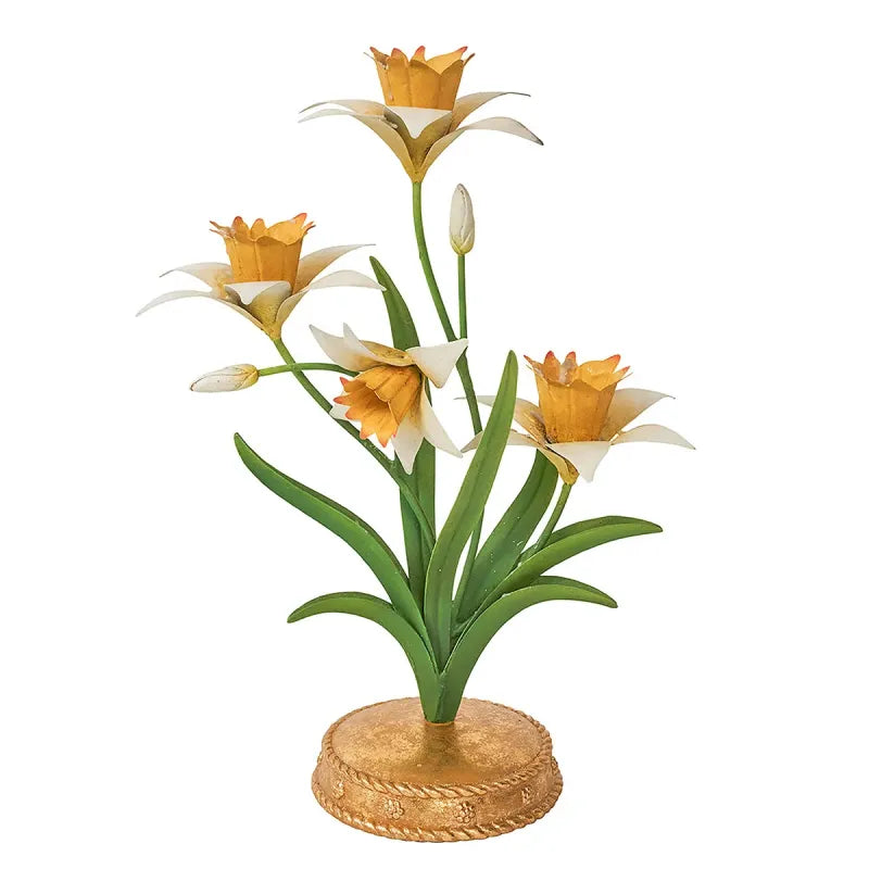 Juliska Meadow Walk 14" Yellow Daffodil Centerpiece Candelabra - Charles Mayer