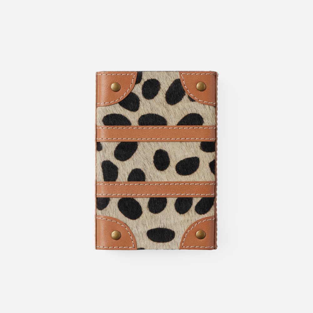 Thucassi Match Box Sleeve, Dalmation with Camel Leather - Charles Mayer