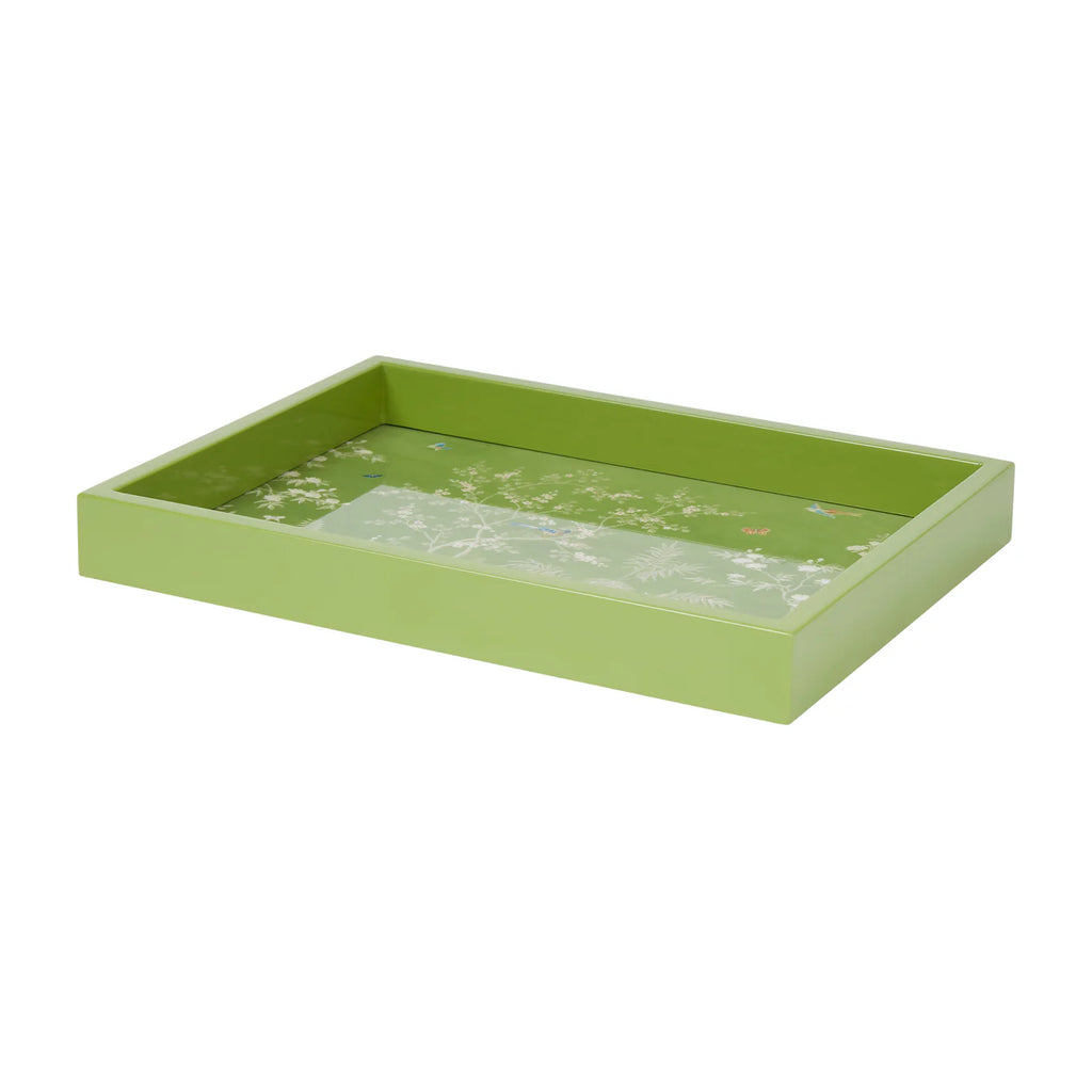 Addison Ross 16*14 Green Chinoiserie Tray - Charles Mayer