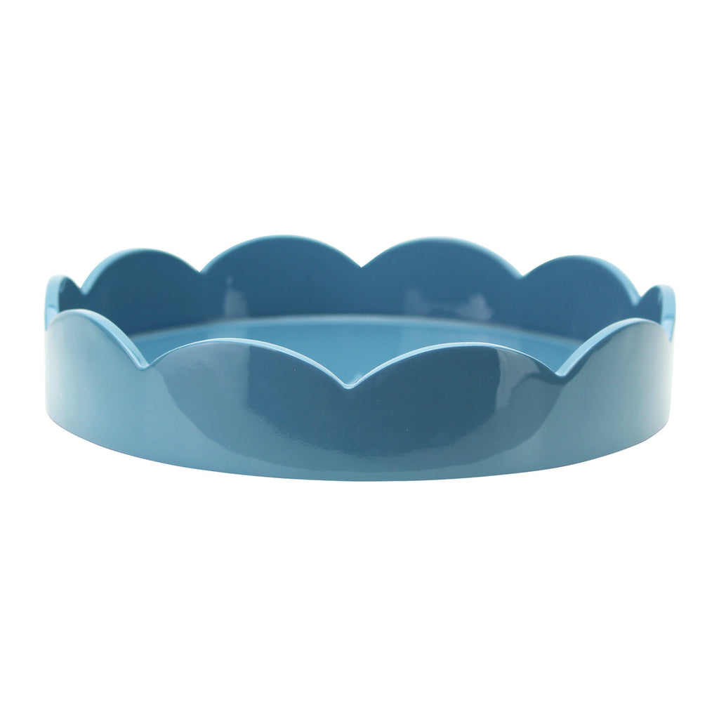 Addison Ross 8.5*8.5 Chambray Round Tray - Charles Mayer