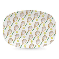 Mariposa Tennis Racquet Melamine Platter - Charles Mayer