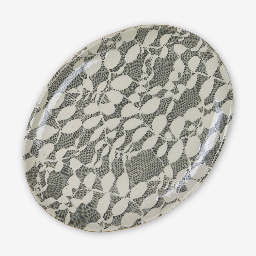 Terrafirma Aspen Charcoal Small Party Platter - Charles Mayer