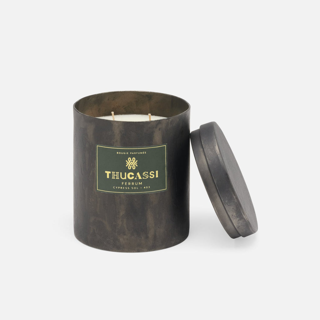 Thucassi Ferrum Cyprus Sol Candle, 28 oz. - Charles Mayer