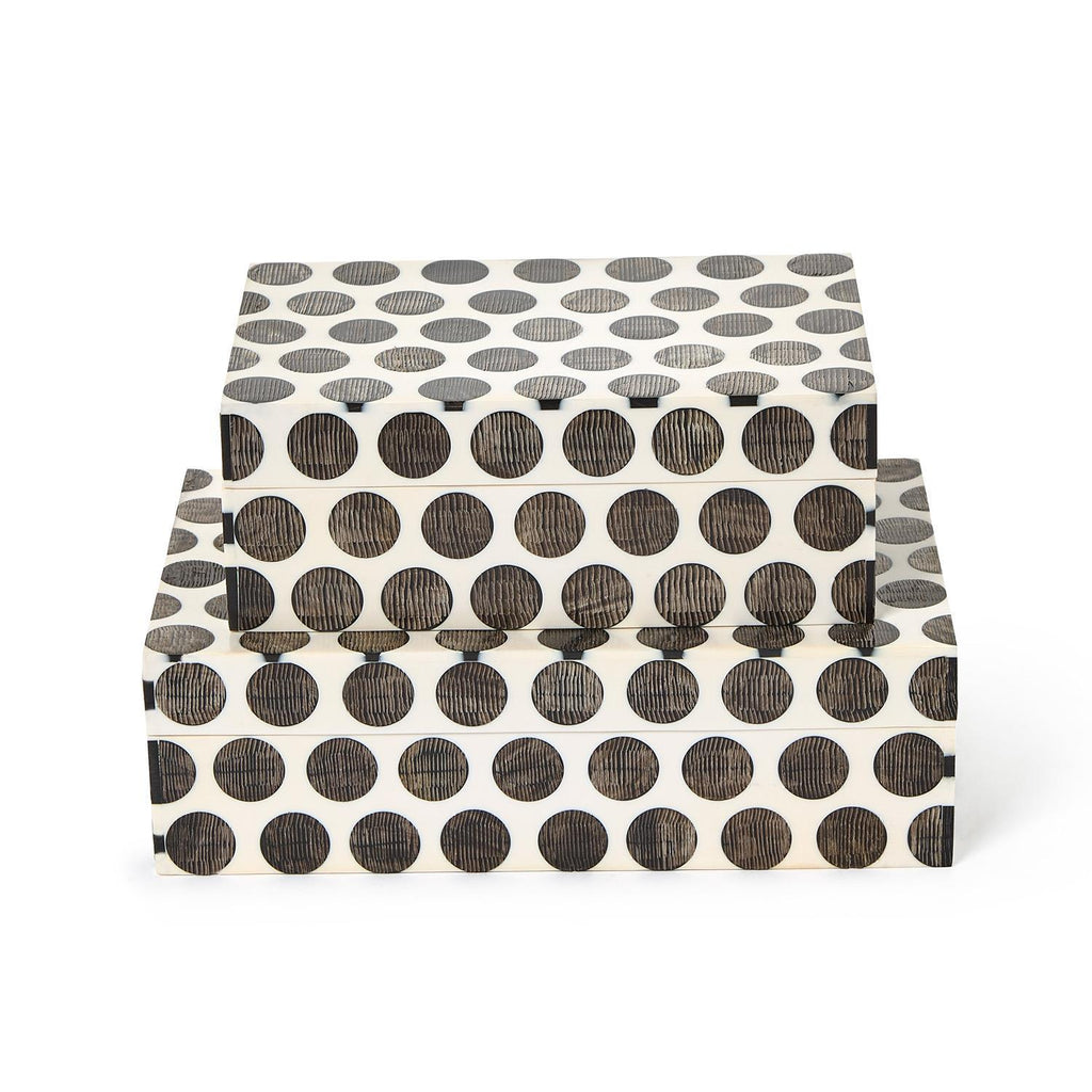 Dot Chiseled Covered Box - Charles Mayer