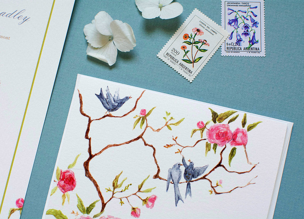 Dogwood Hill Songbirds Happy Anniversary Card - Charles Mayer