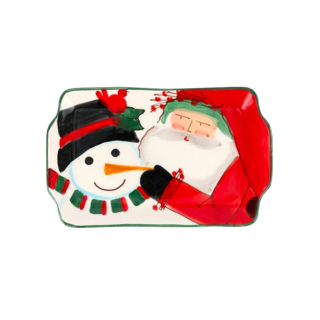 Vietri Old St. Nick 2024 Limited Edition Rectangular Plate - Charles Mayer