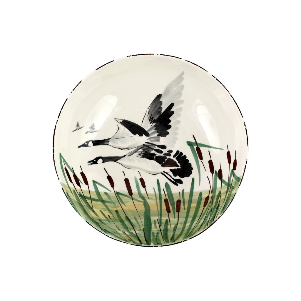 Vietri Wildlife Goose Medium Serving Bowl - Charles Mayer