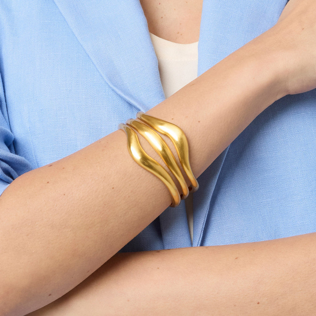 Julie Vos Gold Wave Cuff - Charles Mayer