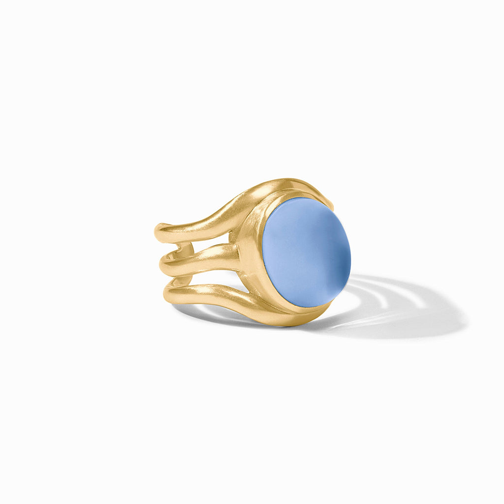 Julie Vos Calcedony Blue Wave Stone Ring - Charles Mayer