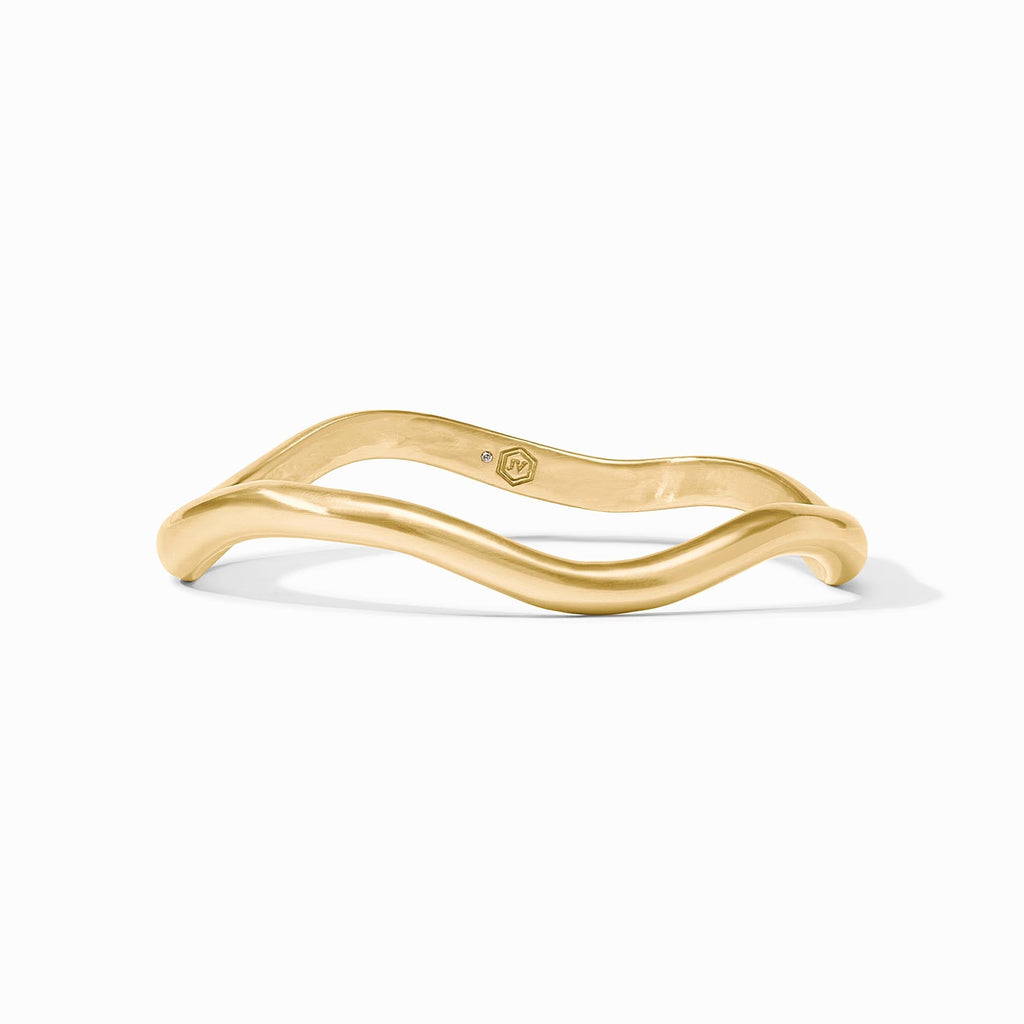 Julie Vos Gold Wave Bangle, Medium - Charles Mayer