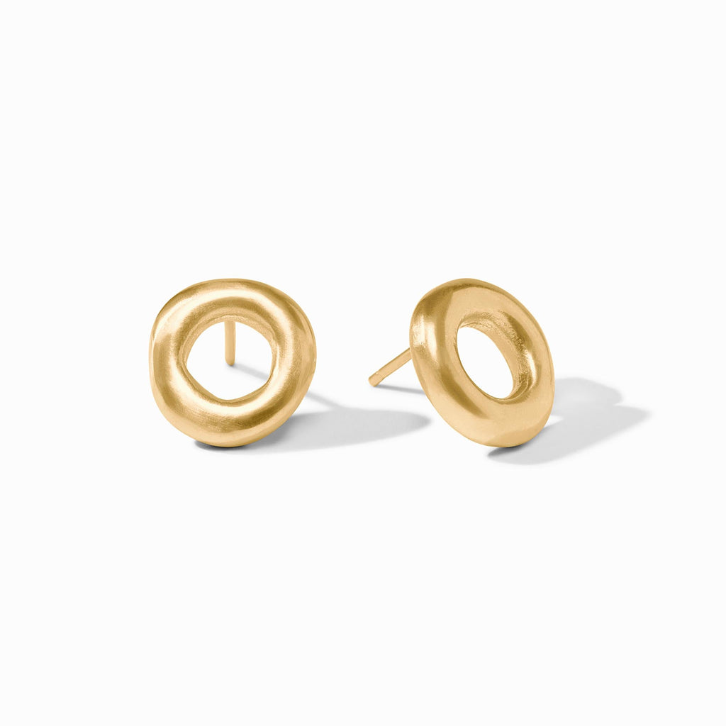 Julie Vos Wave Circle Stud Earring - Charles Mayer