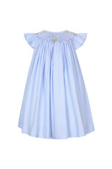 Nellapima Blue Tulip Smocked Dress Size 2 - Charles Mayer