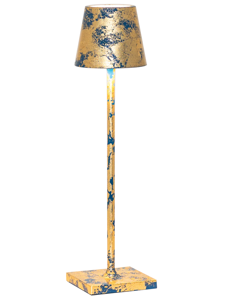 Zafferano Poldina Micro Lamp, Blue Crackle - Charles Mayer