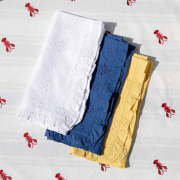 Julsika White Eyelet Napkin - Charles Mayer