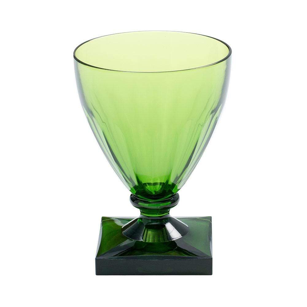 Caspari Emerald Acrylic Wine Goblet - Charles Mayer