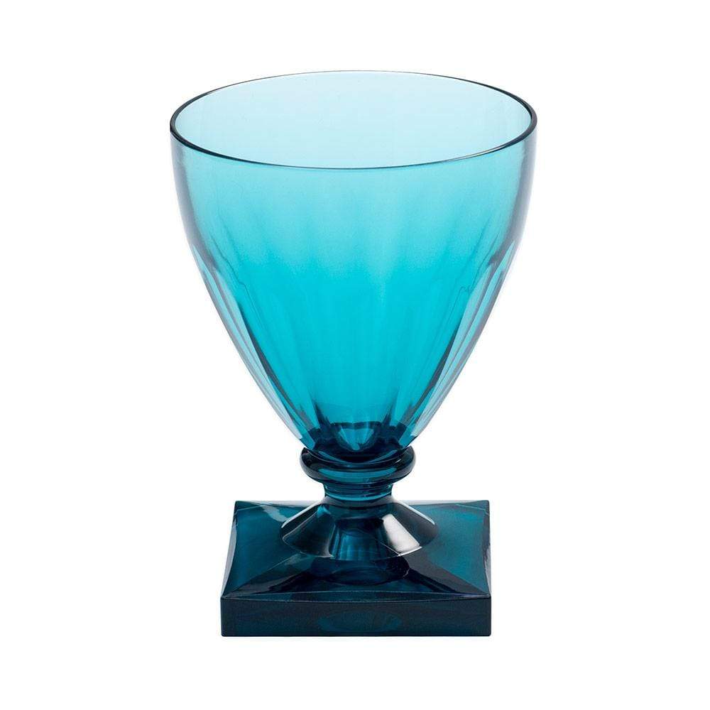 Caspari Turquoise Acrylic Wine Goblet - Charles Mayer