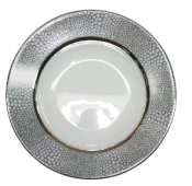 Royal Limoge Makassar Platinum Deep Plate - Charles Mayer