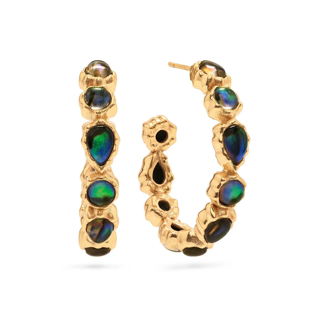 Capucine De Wulf Aurora Medium Abalone Hoop Earring - Charles Mayer