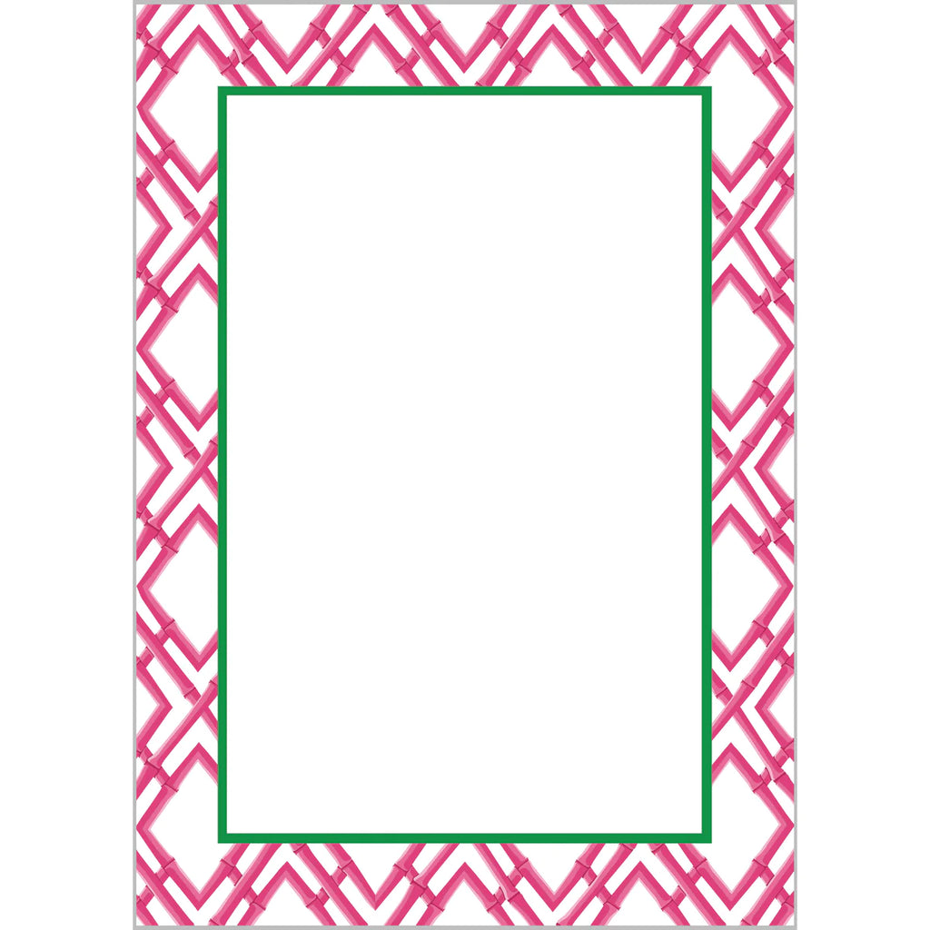 WH Hostess Pink Trellis Notepad - Charles Mayer