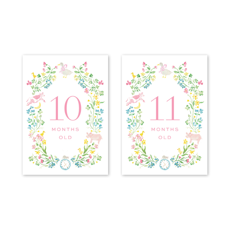 Dogwood Hill Mother Goose Milestone Cards - Charles Mayer