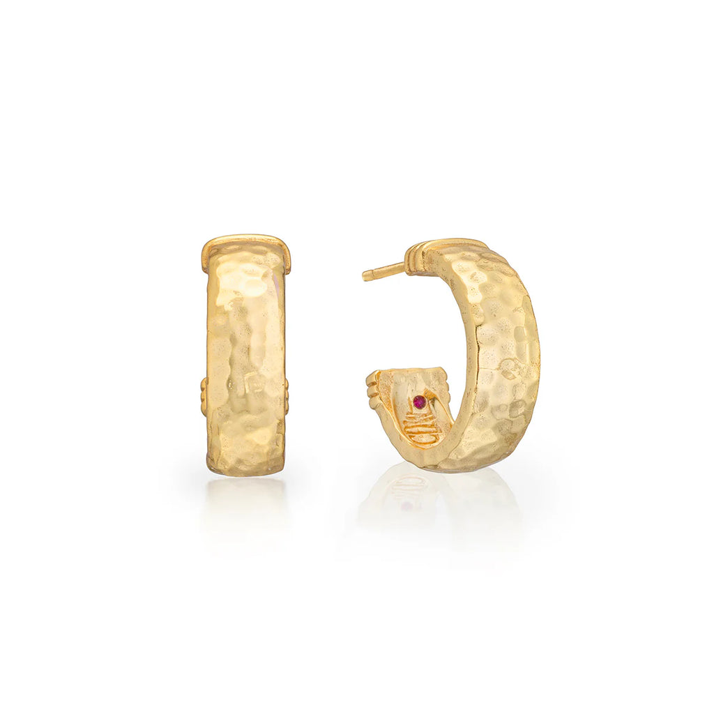 Capucine De Wulf Cleopatra Classic Gold Hoop Earring - Charles Mayer
