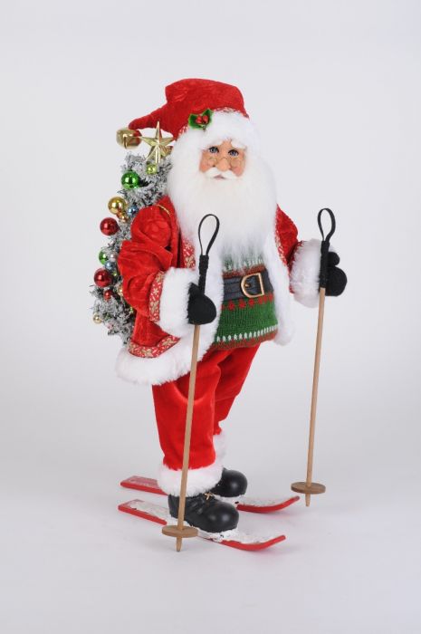 Karen Didion Lighted Ski Santa - Charles Mayer