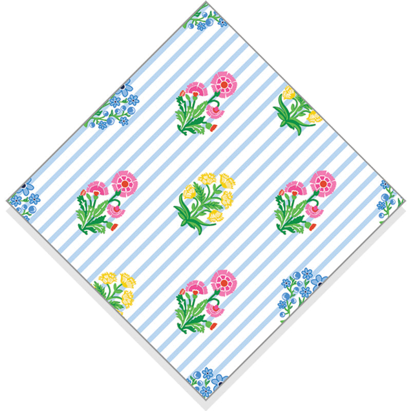 WH Hostess Coco Block Print Cocktail Napkins - Charles Mayer
