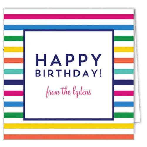 WH Hostess Colorful Happy Birthday Gift Enclosure Cards - Charles Mayer
