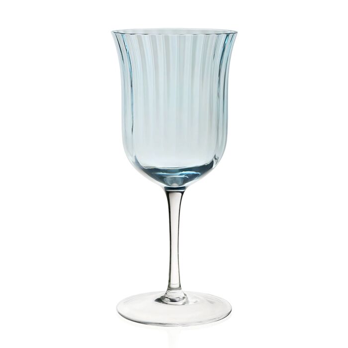 William Yeoward American Bar Corinne Water Goblet, Blue - Charles Mayer