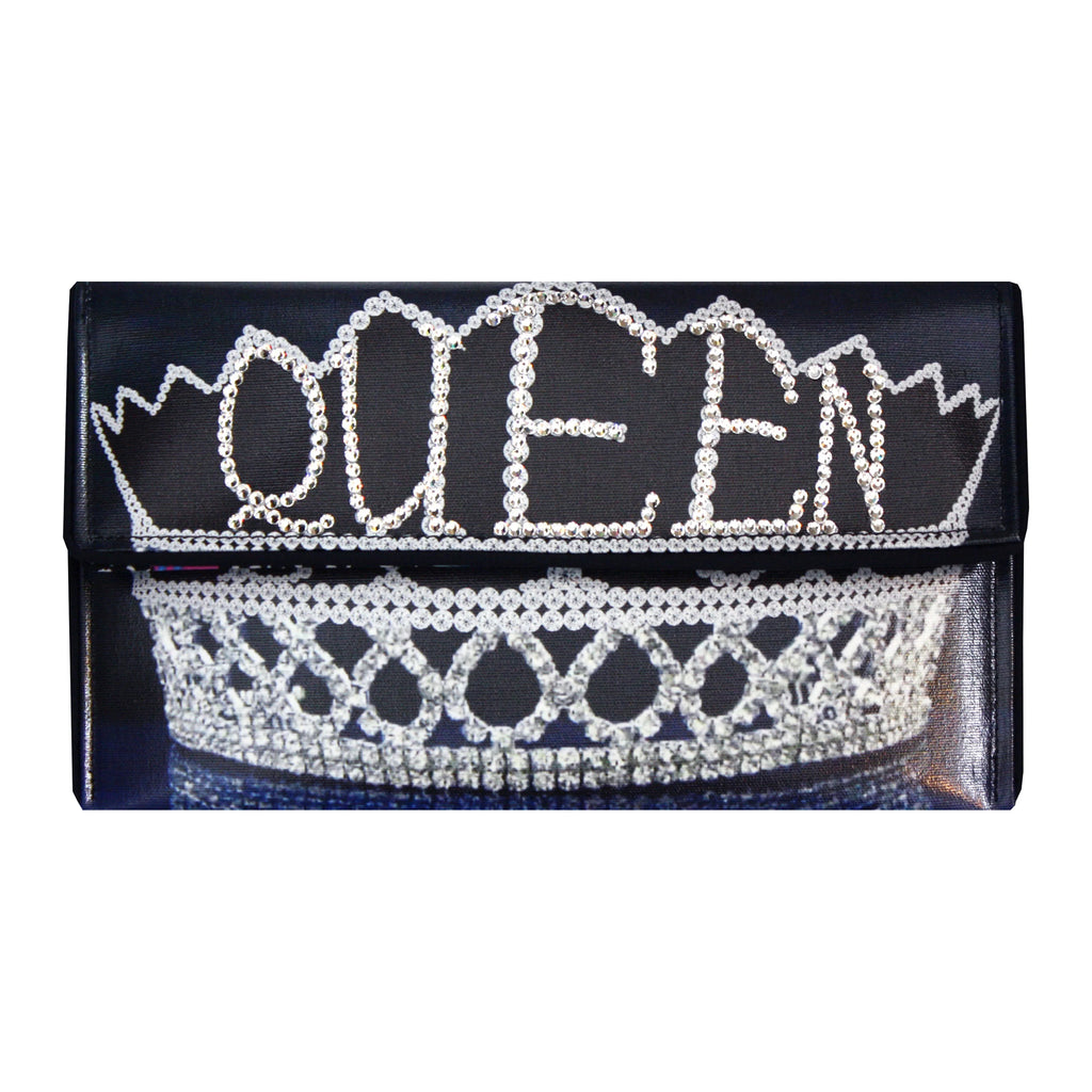 Kent Stetson Crystal Crown Black Bag - Charles Mayer