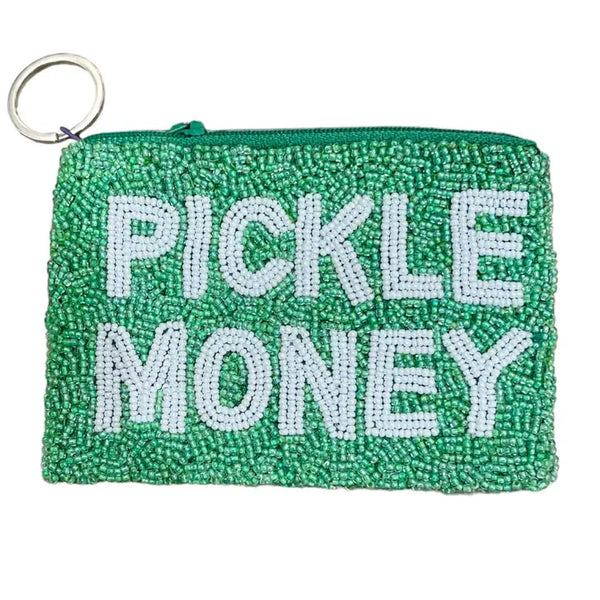 Tiana NY Pickle Money Beaded Coin Purse - Charles Mayer