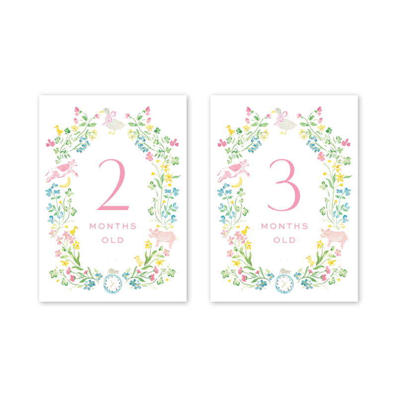 Dogwood Hill Mother Goose Milestone Cards - Charles Mayer