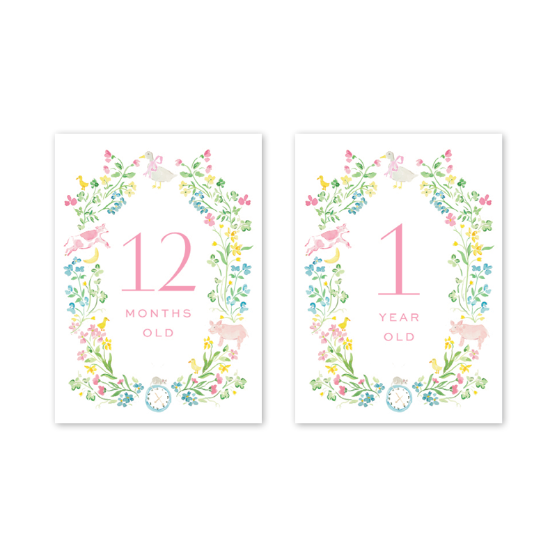 Dogwood Hill Mother Goose Milestone Cards - Charles Mayer