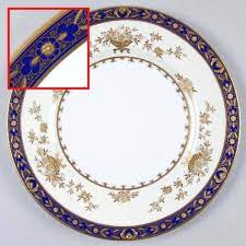 Vintage Minton Dynastry Cobalt Dinner Plate - Charles Mayer