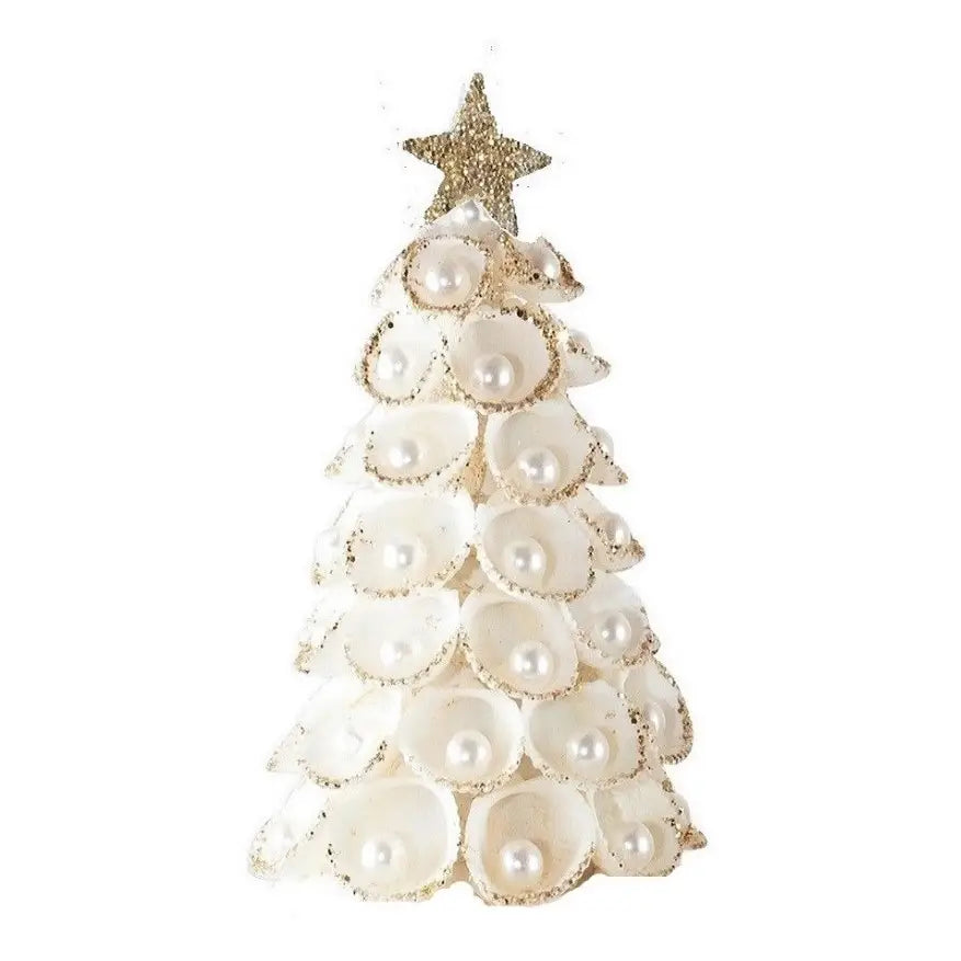 Dekorasyon 3.5" Clamrose Beaded Shell Ornament - Charles Mayer