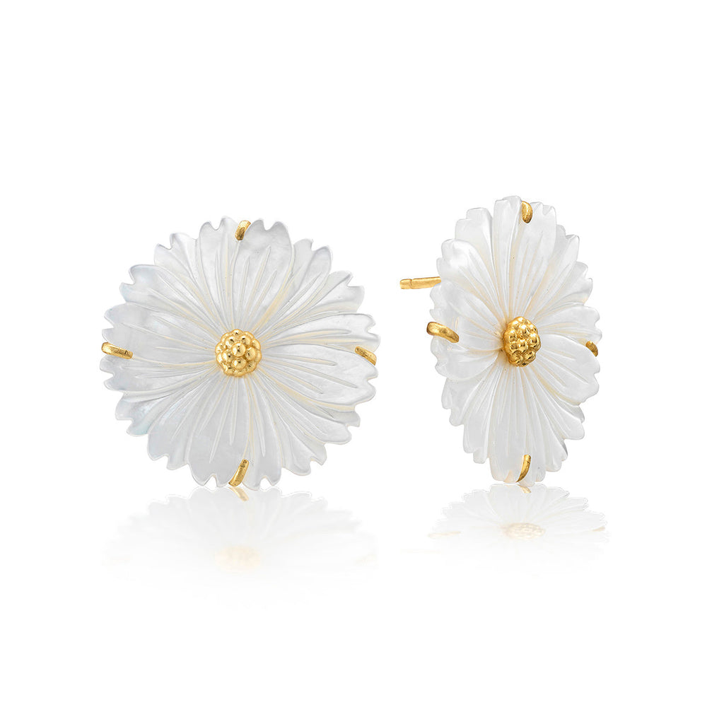 Capucine De Wulf Mermaid Garden Blossom Stud Earrings - Charles Mayer