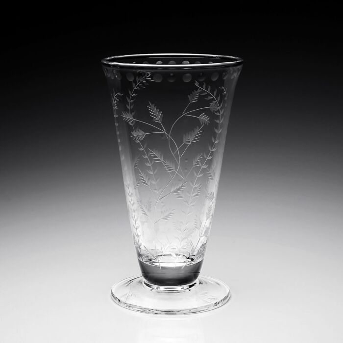 William Yeoward Crystal Fern 10" Footed Flower Vase - Charles Mayer