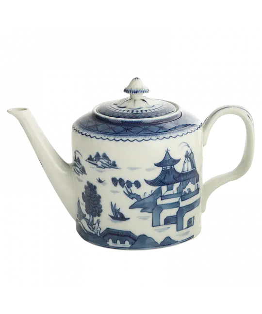 Mottahedeh Blue Canton Teapot - Charles Mayer