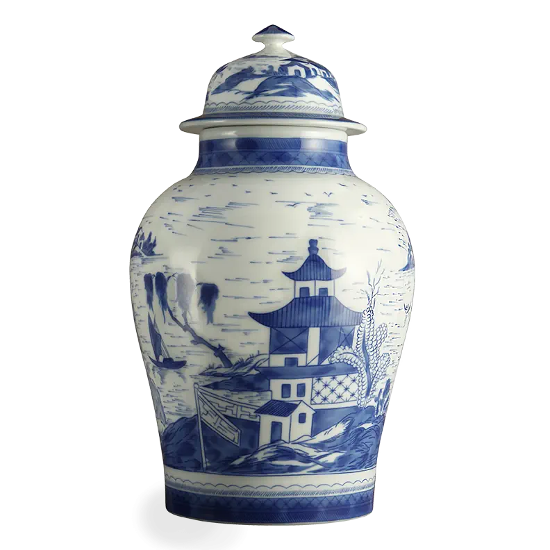 Mottahedeh Blue Canton Large Ginger Jar - Charles Mayer